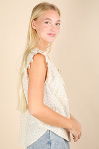 Picnic Petal Lace Detail Top