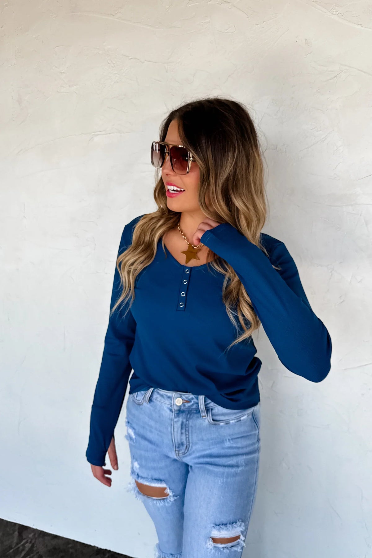 PREORDER: Fall Brooklyn Snap Henley Top