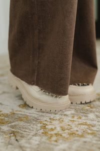 Andy High Waist Retro Wide Yarn Dyed Front Patch Pkts