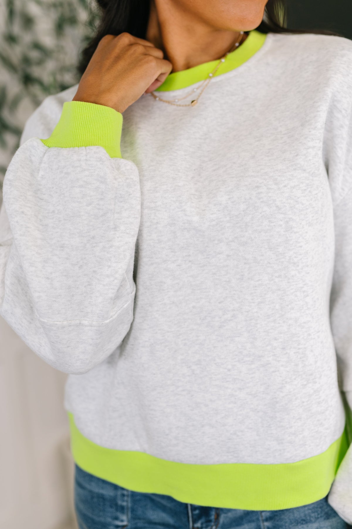 Can't Quit the Knit Contrast Pullover