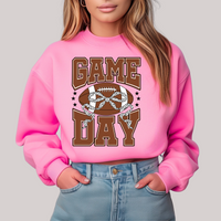Gameday Girly in Pink Sweatshirt