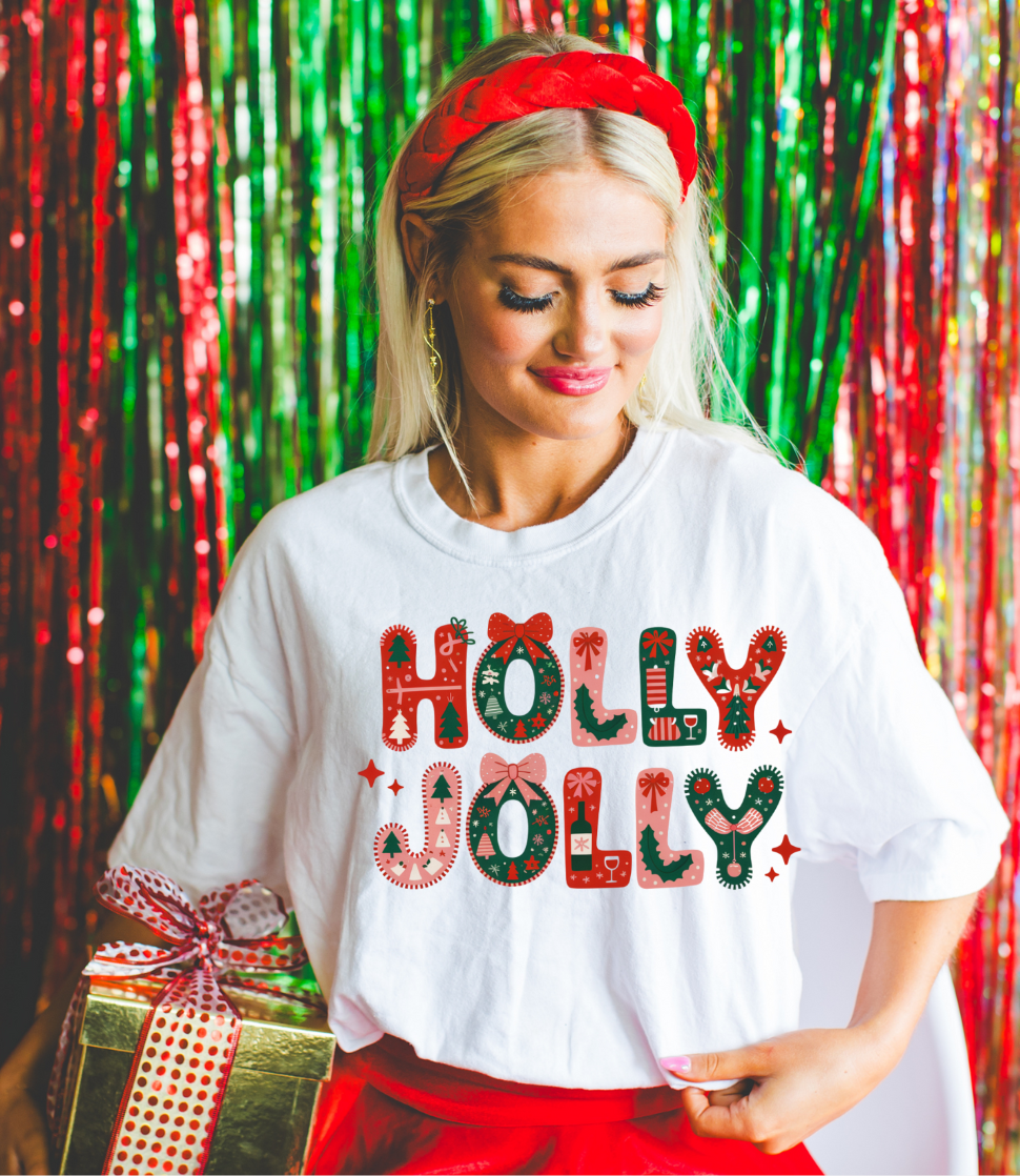 Holly Jolly Graphic Tee OR Sweatshirt