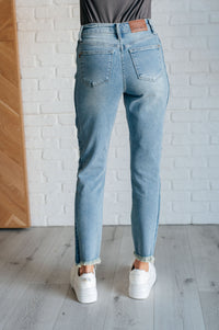 JUDY BLUE  Susan High Rise Side Panel Detail Slim Jeans