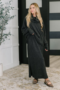 The Wander Lust Top & Dress Set in Black