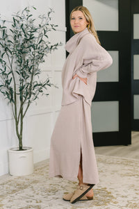 The Wander Lust Top & Dress Set in Oatmeal