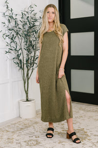 The Wander Lust Top & Dress Set in Olive