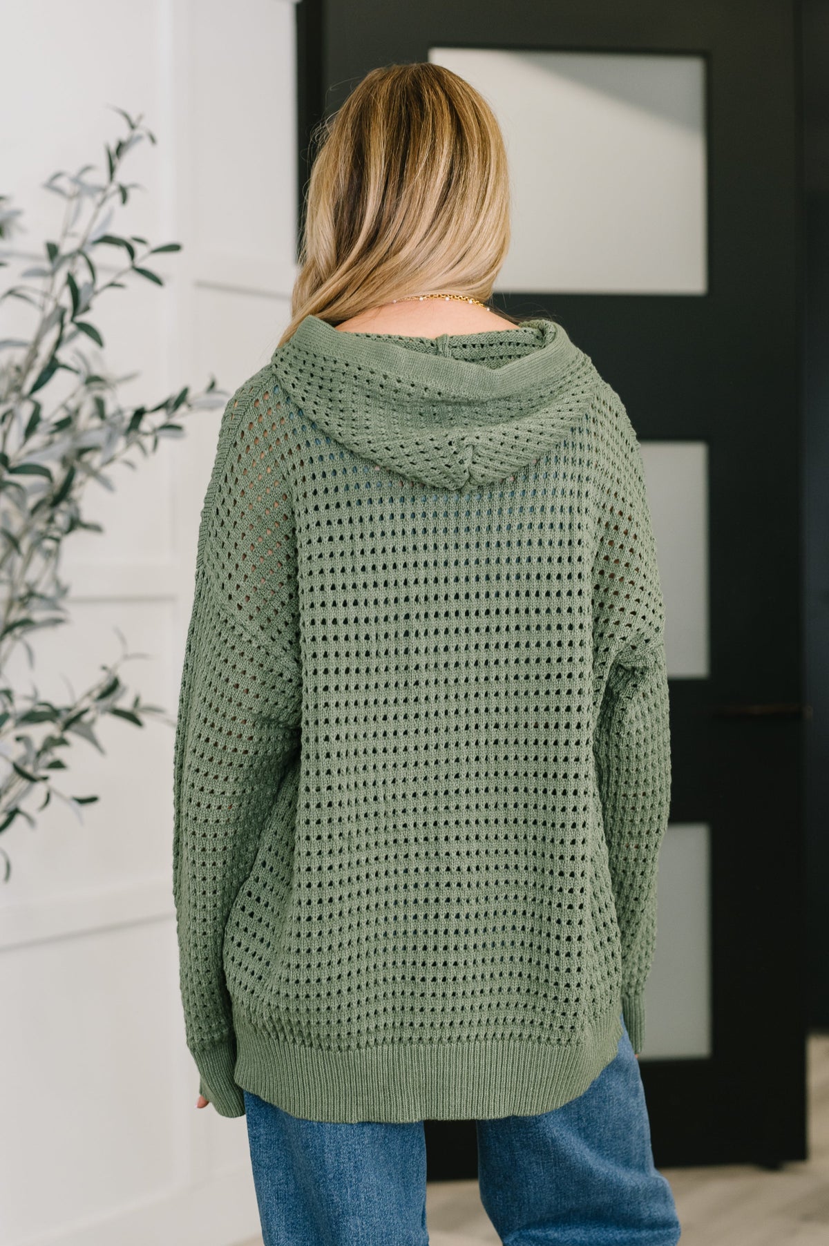 What a Catch Open Weave Pullover