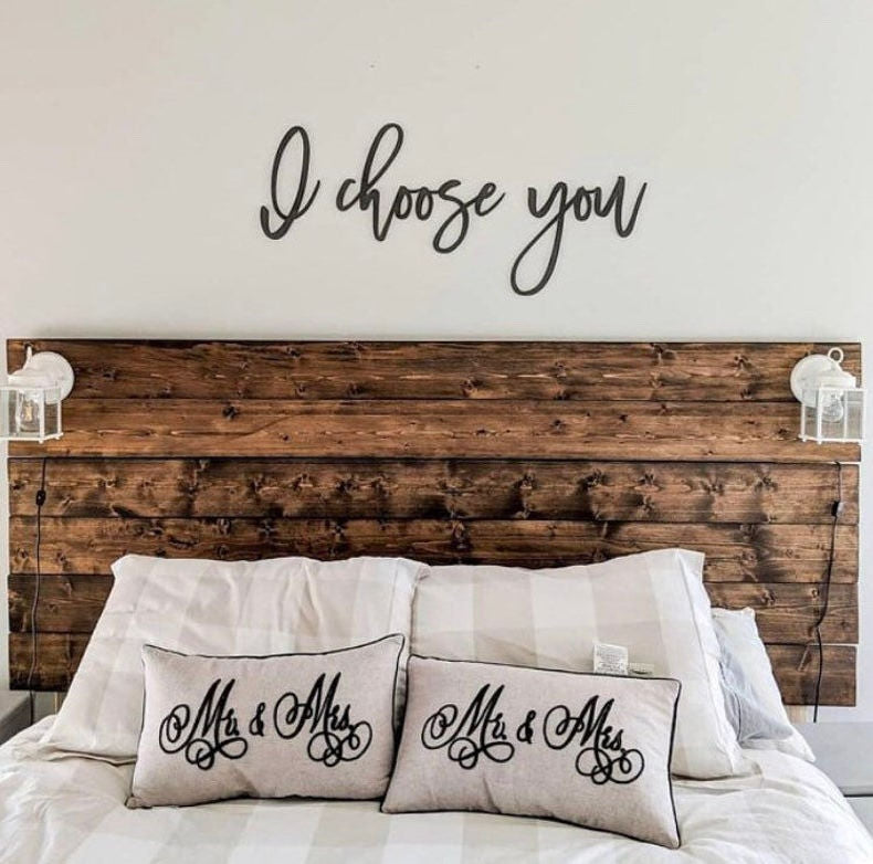 I Choose You Handmade Wood Sign