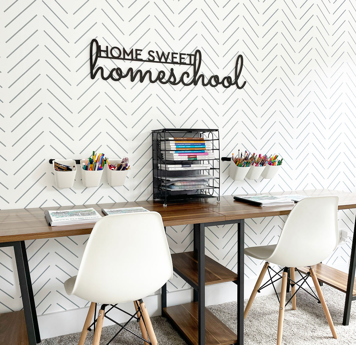 Home Sweet Homeschool Handmade Wood Sign