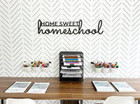 Home Sweet Homeschool Handmade Wood Sign