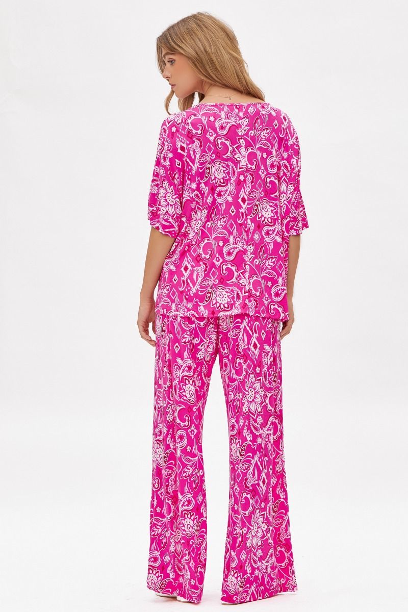 Dear Scarlett Cabana Set in Hot Pink